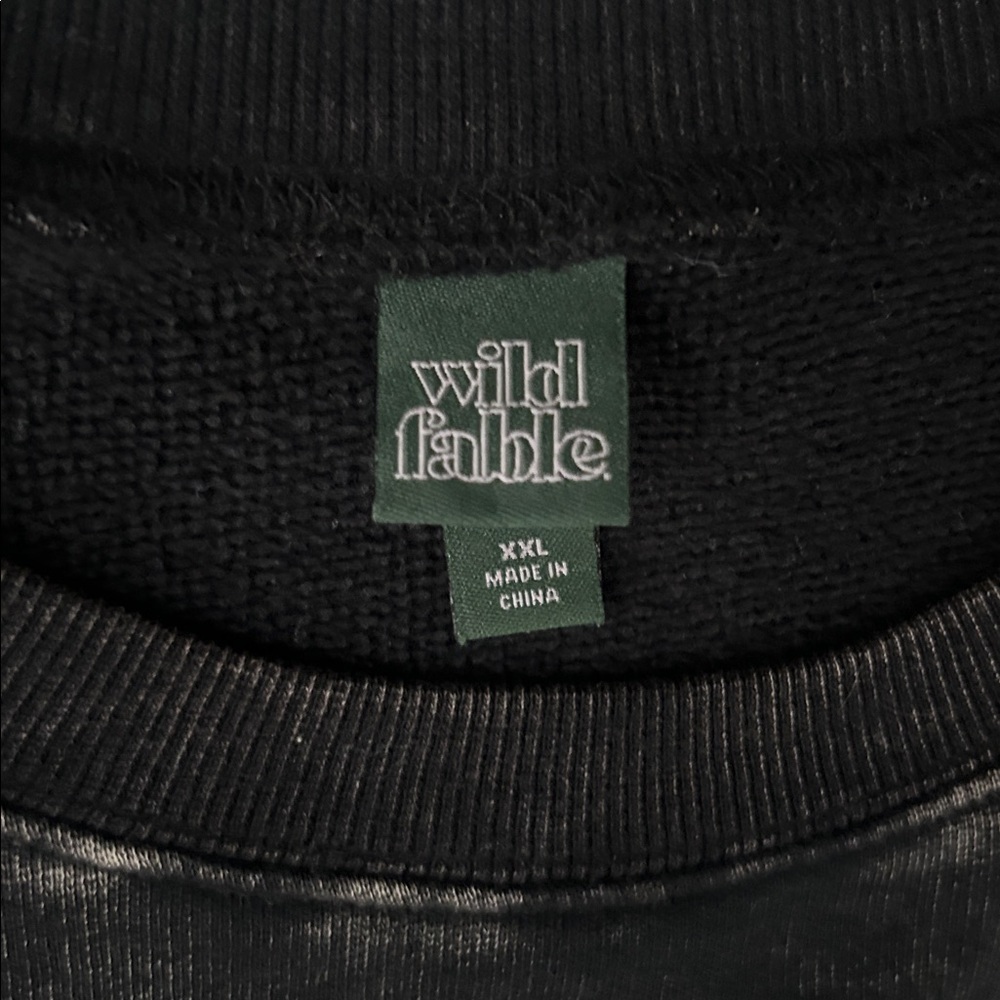 Wild Fable Manhattan New York Black Crewneck Sweater Rhinestones XXL - Picture 8 of 10